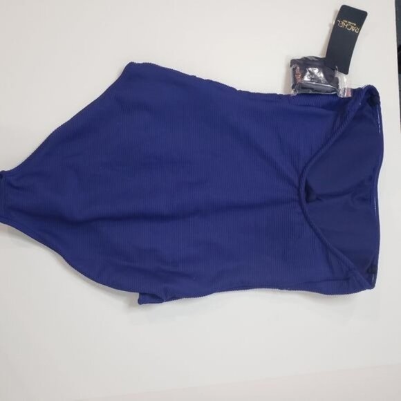 NWT Rachel Roy Seamed Bandeau One Piece Swimsuit - Picture 6 of 9